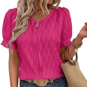 EVALESS Puff Sleeve Blouse